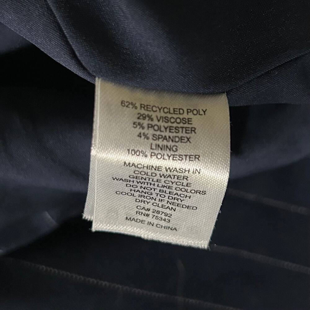 Navy Pinstripe Vest Size 6 - Picture 10 of 11